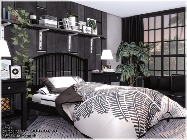 Sims 4 — B17-Bedroom by marychabb — I present a room - Bedroom that is fully equipped.