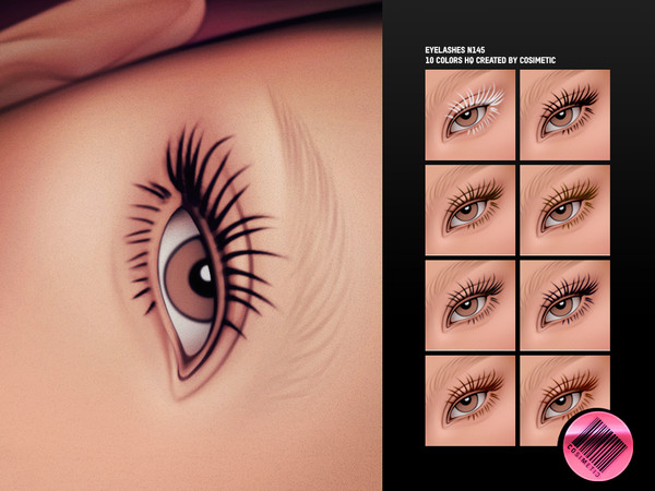 Sims 4 — 2D Eyelashes N145 by cosimetic — - Female
