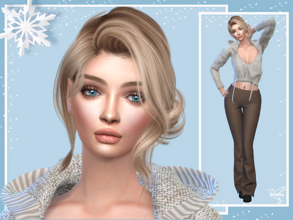 Sims 4 — Anna Anour by _TRASRAS — Go to Required tab to upload necessary CC, if you want your sim same as pictures.