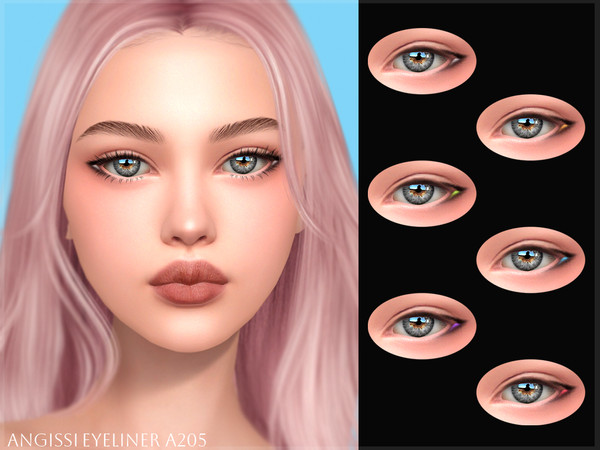 Sims 4 — Eyeliner A205 by ANGISSI — PREVIEWS MADE USING HQ MODE Makeup category