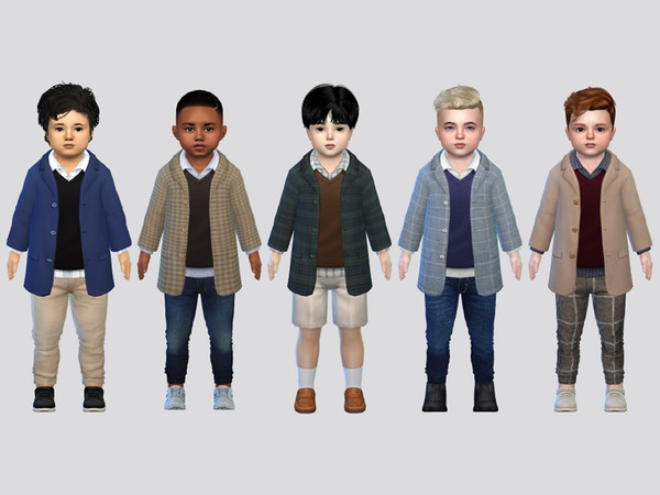 Sims 4 — Layered Suit Jacket Toddler by McLayneSims — TSR EXCLUSIVE