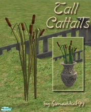 Sims 2 — Tall Cat Tails - RC 3 Spring Green by Simaddict99 — requires mesh from this set, see get mesh link below.