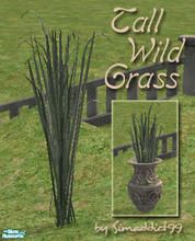 Sims 2 — Tall wild grass Mesh by Simaddict99 — large, wild grass plant for your garden or use with planters/urns and pots