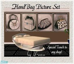 Sims 2 — HandBag Art by iZazu — Set includes 4 paintings which can be found in the game catelog under the "Grilled