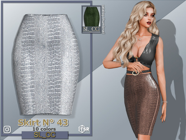 Sims 4 — SL_Skirt_43 by SL_CCSIMS — -New mesh-