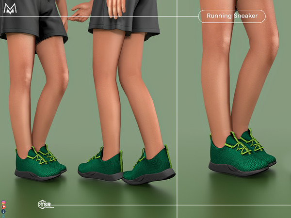 Sims 4 — Running Sneaker S483 (Child) by Mermalade — New Mesh