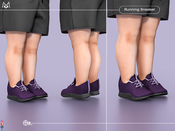 Sims 4 — Running Sneaker S484 (Toddler) by Mermalade — New Mesh