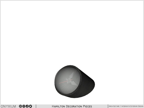 Sims 3 — Hamilton Desk Clock by Onyxium — Onyxium@TSR Design Workshop Decoration Collection - Belong To The 2025 Year