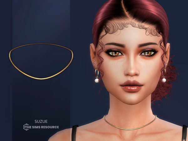 Sims 4 — Xantel V2 Necklace by Suzue — New Mesh (Suzue)