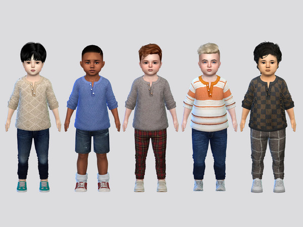 Sims 4 — Cozy Sweatshirts Toddler by McLayneSims — TSR EXCLUSIVE