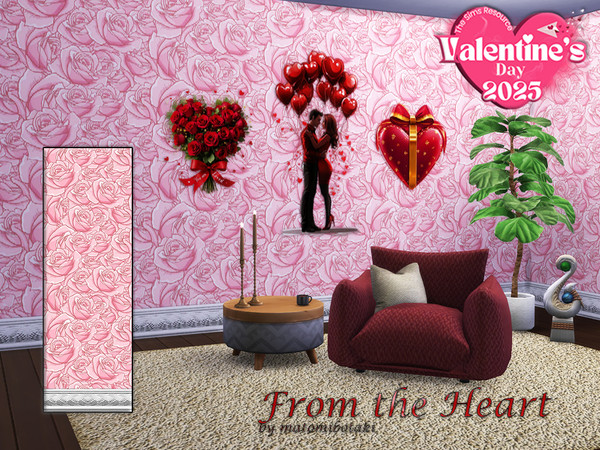 Sims 4 — From the Heart.package by matomibotaki — A day for all lovers, engaged and married people, let's just celebrate