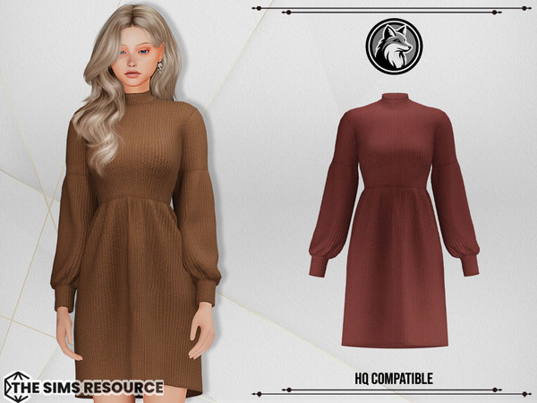Sims 4 — Hannah Dress by ForLima — 8 Colors