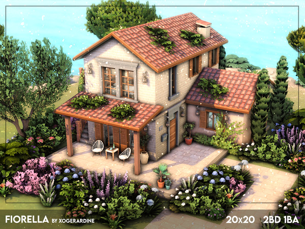 Sims 4 — Fiorella (NO CC) by xogerardine — Hope you'll enjoy this cute house in Tartosa with 2 bedrooms! x