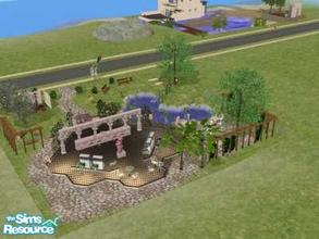Sims 2 — Park du\' nord by Taf — A peacefull park with an icecremeshop. Your sims can here enjoy icecreme or take it
