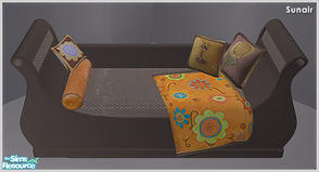 Sims 2 — Sunair T659 NCE Single Bed (darkwood) by Sunair — Sunair T659 NCE Single Bed (darkwood) of NCE Girls Room -