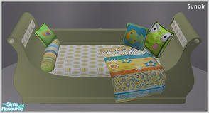 Sims 2 — Sunair T659 NCE Single Bed (nature) by Sunair — Sunair T659 NCE Single Bed (nature) of NCE Girls Room - Recolor