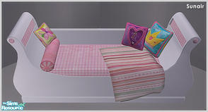 Sims 2 — Sunair T659 NCE Single Bed (white) by Sunair — Sunair T659 NCE Single Bed (white) of NCE Girls Room - Recolor