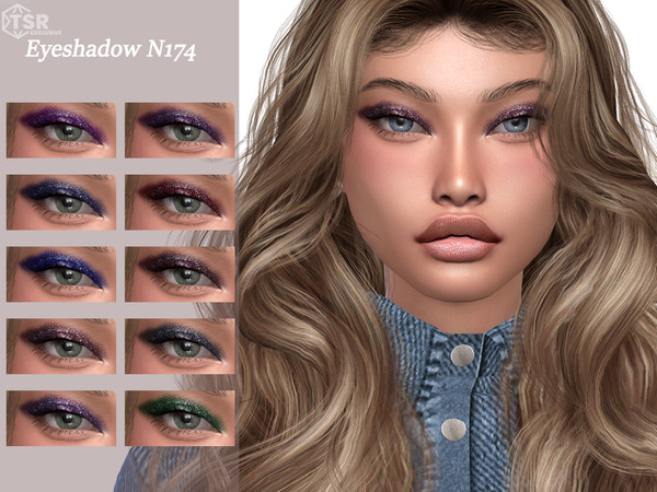 Sims 4 — Eyeshadow N174 by qLayla — Previews were made using HQ Mod