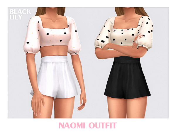 Sims 4 — Naomi Outfit by Black_Lily — YA, A, Teen