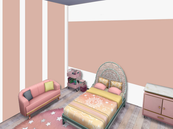 Sims 4 — Down the Middle Wall by lavilikesims — Mid wall stripe in 10 colours