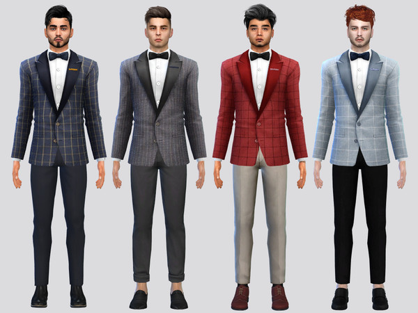Sims 4 — Tailored Casual Tuxedo by McLayneSims — TSR EXCLUSIVE