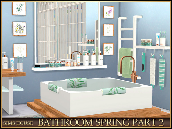 Sims 4 — BATHROOM SPRING PART 2 by Sims_House — BATHROOM SPRING PART 2