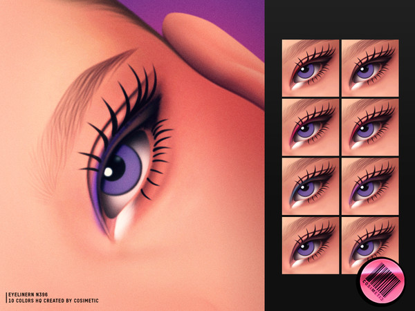 Sims 4 — Maxis Match Eyeliner 396 by cosimetic — - Female