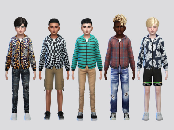 Sims 4 — Mid Hoodie Sweater Boys by McLayneSims — TSR EXCLUSIVE
