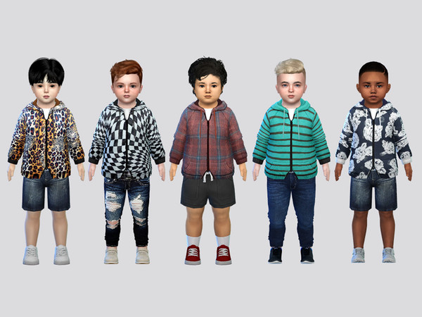 Sims 4 — Mid Hoodie Sweater Toddler by McLayneSims — TSR EXCLUSIVE