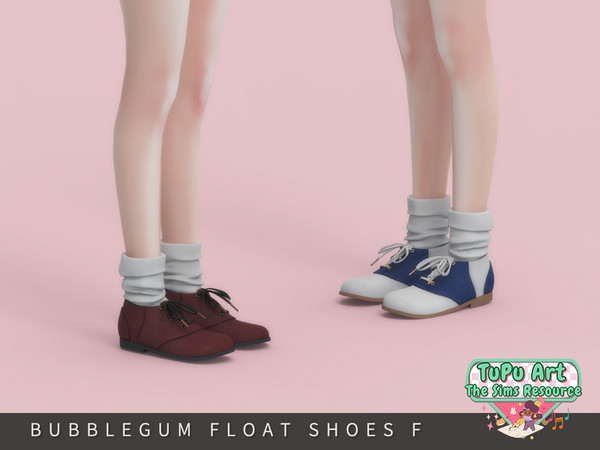 Sims 4 — TuPu Art Collab - Bubblegum Float Shoes Female by Arltos — 11 colors.