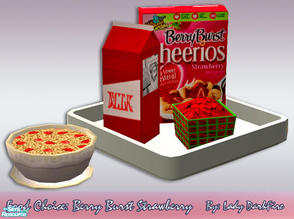 Sims 2 — Berry Burst Strawberry by Lady Darkfire — A heart-healthy lifestyle has come home for our Simmies! Whole grain