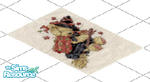 Sims 1 — Witchy Rugs 1 by EponaValkyrie — This is a cross stitch I made up and decided to make into a rug. Please do not