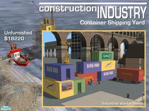 Sims 2 — Container Shipping Yard by Cyclonesue — Make these containers into an unusual Sim starter home. <strong>Also