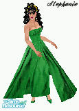 Sims 1 — Stephanie Collections - B_GreenSatin by FantasiaDevil — A beautiful green satin ball gown. All 3 skin tones