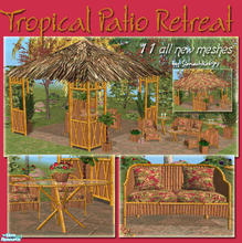 Sims 2 — Tropical Patio Retreat by Simaddict99 — who needs to go on vacation when your backyard can look like a tropical