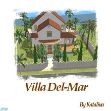Sims 2 — Villa Del-Mar by katalina — A beautiful airy villa that sits on the coast of France. Enjoy :)