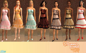 Sims 2 — Summer Formal by SIMplyCurvy — Formal gowns with a casual, summer feel. Perfect for a summer dance or sipping