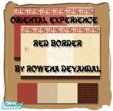 Sims 2 — Oriental Experience - Red by Rowena DeVandal — A re-release of my \"Oriental Experience\" series from