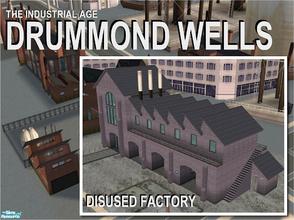 Sims 2 — Drummond Wells Disused Factory by Cyclonesue — Another in the Industrial Age series. A disused factory in
