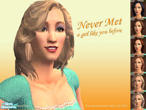 Sims 2 — Never Met A Girl Like You Before by Hellfrozeover — My first hairmesh. A cross between Eva Longoria and Marilyn