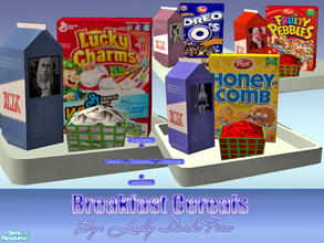 Sims 2 — Post Breakfast Cereals by Lady Darkfire — Sims can rise up and early for a new breakfast cereal choice. Whether