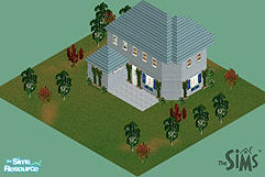 Sims 1 — Victorian Cottage by ladytimedramon — This two story house makes a charming starter home. There is a beautiful