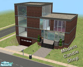 Sims 2 — Modern Candle Shop by Lisasimpsonfan — **Hack and Custom Content Free** An old brick factory converted into a