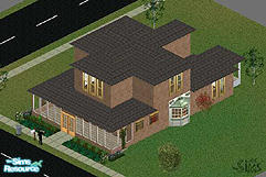 Sims 1 — The Craftsman by oldmember_reese58 — Based upon an actual 1920's home. 5 bedrooms, 2 bathrooms with living room,
