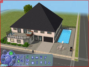 Sims 2 — Z.A.V's Mansion by Sheera — 8 sims can live in this mansion. It has big kitchen, big living room, 4 bedrooms, 4