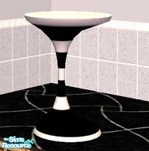Sims 2 — Black and White Counter by camelia111 — Part of Modern Black and White Collection.