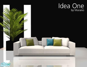 Sims 2 — Idea One Livingroom by Murano — A miniset I made some time ago. Contains sofa and plant.
