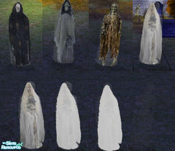 Sims 2 — Halloween Ghosts by lisa9999 — Four menacing ghosts. Now you see them now you don\'t! Animated, they fade to
