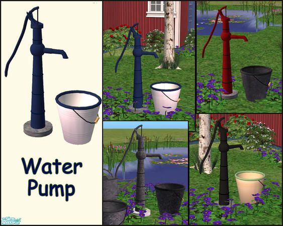 Sims 2 — Water Pump by solfal — You need to download the uppdated wersion of the mesh file for these to work. I have