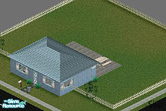 Sims 1 — Little Blue House by rdtravis — The Singles home. Perfect for your Batchlor or batchlorett, or your